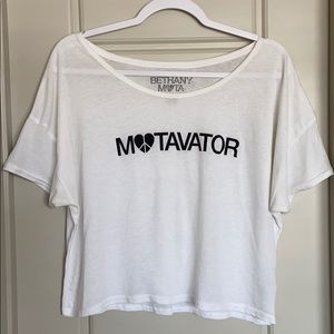 White Lounge Crop Top